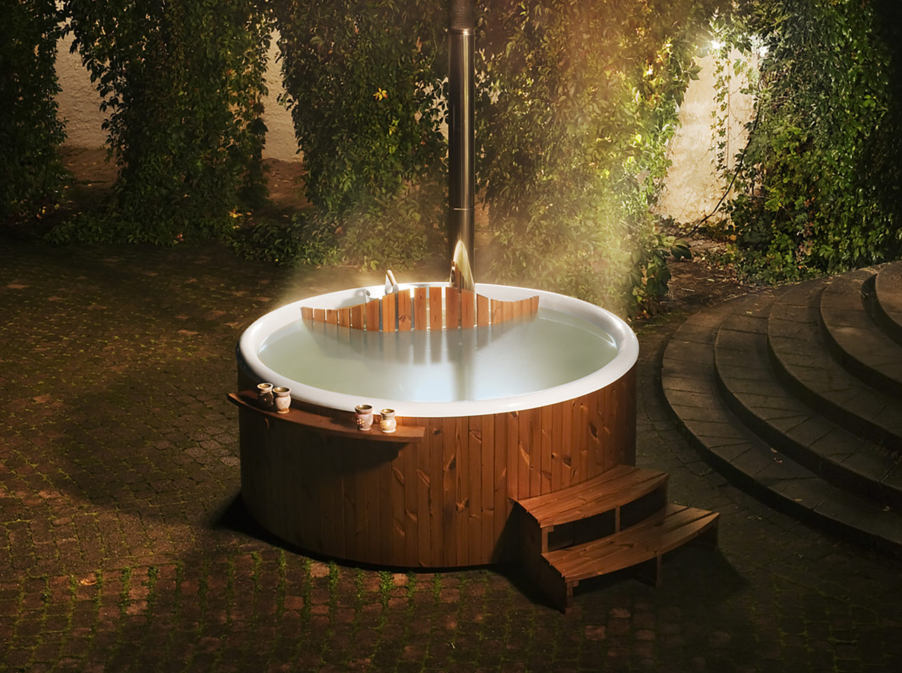 Wooden hot tubs from Skargards 4 person hot tub