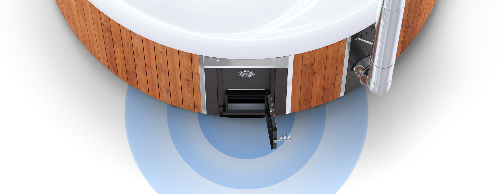 Woodburning hot tub from Skargards Hot tubs UK free shipping