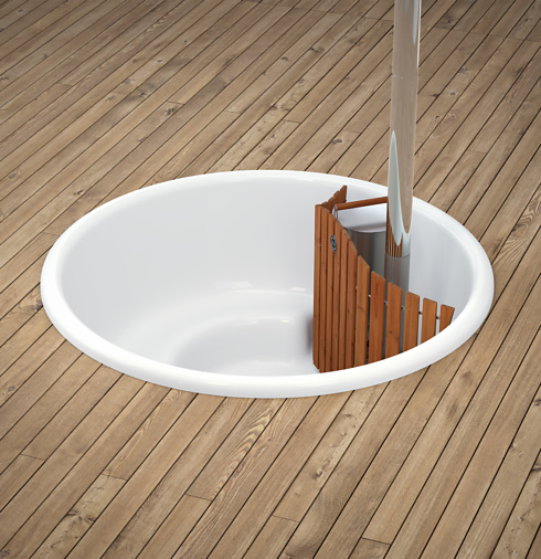 log burner hot tub from skargards - diy hot tub for your